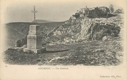 / CPA FRANCE 06 "Gourdon, vue générale"