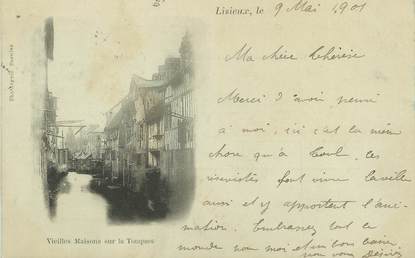 / CPA FRANCE 14 "Lisieux, vieilles maisons de la Touques"