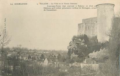 / CPA FRANCE 14 "Falaise, la ville et le vieux château "