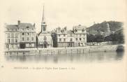 14 Calvado / CPA FRANCE 14 "Honfleur, le quai et l'église Saint Léonard"