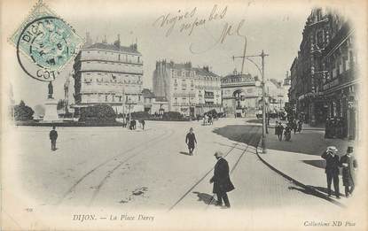 / CPA FRANCE 21 "Dijon, la place Darcy"