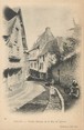 22 Cote D'armor / CPA FRANCE 22 "Dinan, vieilles maisons de la rue du Jersual"