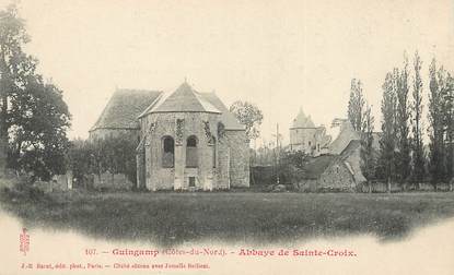 / CPA FRANCE 22 "Guincamp, abbaye de Sainte Croix"