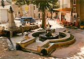 34 Herault / CPSM FRANCE 34 "Saint Martin de Londres, la place et sa fontaine"