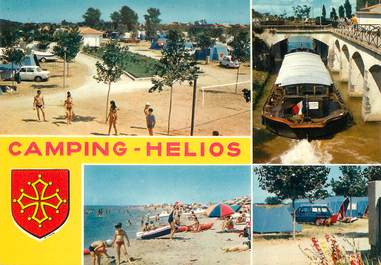 / CPSM FRANCE 34 "Vias sur Mer, camping Hélios"