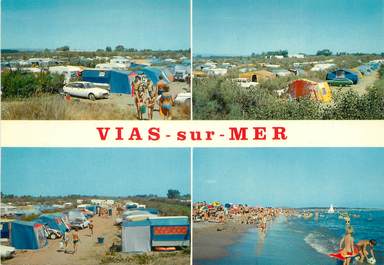 / CPSM FRANCE 34 "Vias sur Mer" /  CAMPING
