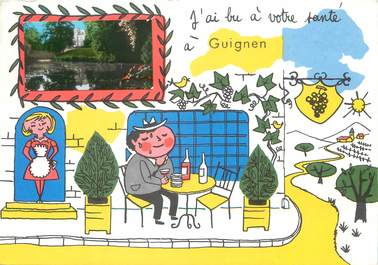 / CPSM FRANCE 35  "Guignen"