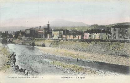 / CPA FRANCE 30 "Anduze, le quai"