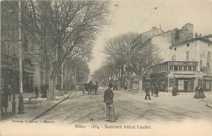 / CPA FRANCE 30 "Nîmes, bld Amiral Courbet"