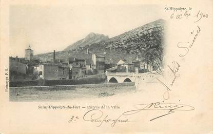 / CPA FRANCE 30 "Saint Hippolyte du Fort, entrée de la ville "