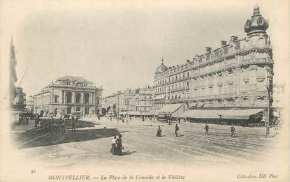 / CPA FRANCE 34 "Montpellier, la place de la Comédie et le Théâtre"
