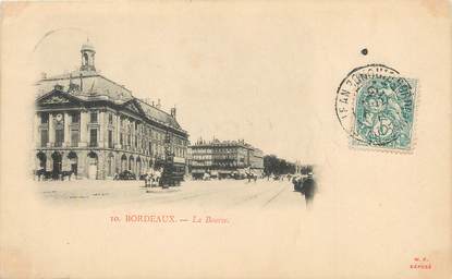 / CPA FRANCE 33 " Bordeaux, la bourse "