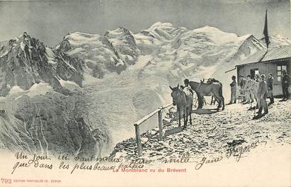/ CPA FRANCE 74 "Le mont Blanc, vu du Brévent"