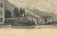 74 Haute Savoie / CPA FRANCE 74 "Chamonix, monument Saussure"