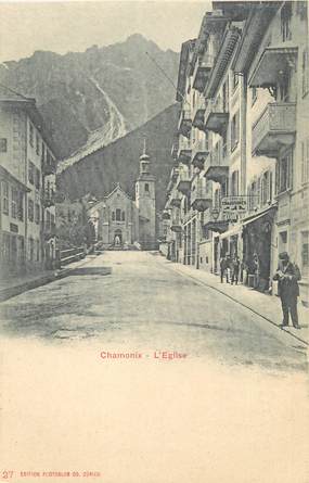 / CPA FRANCE 74 "Chamonix, l'église"