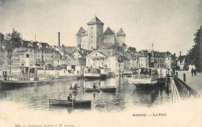 / CPA FRANCE 74 "Annecy, le port"