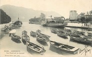 74 Haute Savoie / CPA FRANCE 74 "Annecy, le port et le canal"