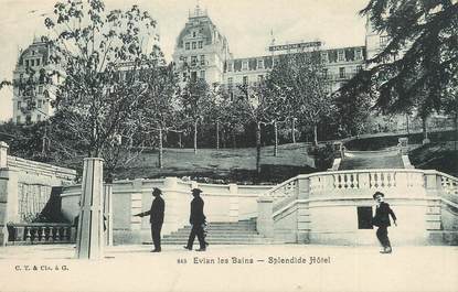 / CPA FRANCE 74 "Evian les Bains,  Splendide Hôtel"