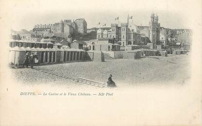 / CPA FRANCE 76 "Dieppe, le casino et le vieux château"