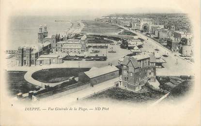 / CPA FRANCE 76 "Dieppe, vue générale de la plage"