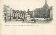 76 Seine Maritime / CPA FRANCE 76 "Dieppe, la statue de Duquesne et l'église Saint Jacques"