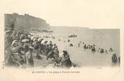 76 Seine Maritime / CPA FRANCE 76 "Dieppe, la plage à l'heure du bain"