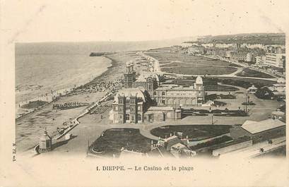 / CPA FRANCE 76 "Dieppe, le casino et la plage"