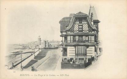 / CPA FRANCE 76 "Dieppe, la plage et le casino "