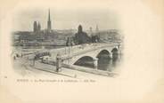 76 Seine Maritime / CPA FRANCE 76 " Rouen, le pont Corneille et la Cathédrale"