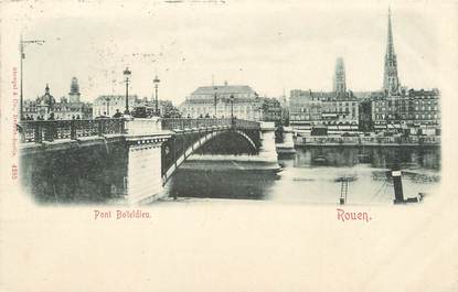 / CPA FRANCE 76 "Rouen, pont Boïeldieu"