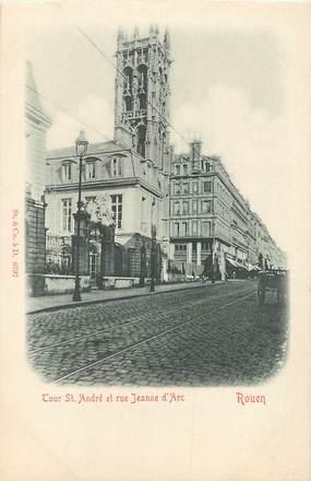 / CPA FRANCE 76 "Rouen, Tour Saint André et rue Jeanne d'Arc "