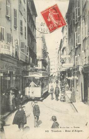 CPA FRANCE 83 "Toulon, Rue d'Alger"