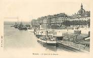 76 Seine Maritime / CPA FRANCE 76 "Rouen, le quai de la bourse "