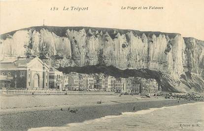 / CPA FRANCE 76 "Le Tréport, la plage et les falaises"
