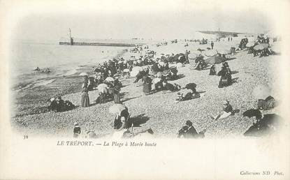 / CPA FRANCE 76 "Le Tréport, la plage à marée haute "