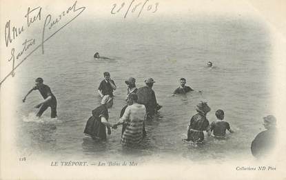 / CPA FRANCE 76 "Le Tréport, les bains de mer"