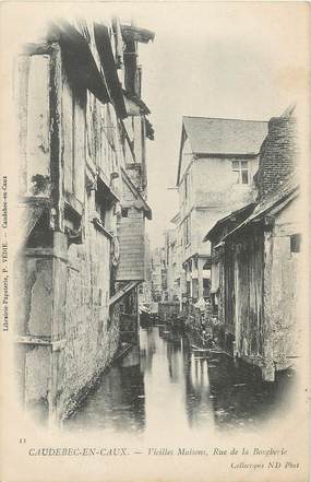 / CPA FRANCE 76 "Caudebec en Caux, vieilles maisons, rue de la Boucherie "