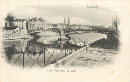 / CPA FRANCE 77 "Melun, pont de fer"