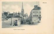 77 Seine Et Marne / CPA FRANCE 77 "Melun, église Saint Aspais"