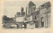 77 Seine Et Marne / CPA FRANCE 77 "Moret, la porte du pont et le pont"