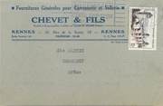 35 Ille Et Vilaine / CPSM FRANCE 35 " Rennes, Chevet et Fils" / CARROSSERIE / SELLERIE  / CARTE PUBLICITAIRE