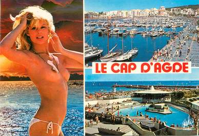 CPSM NU /  NATURISME  "Le Cap d'Agde"