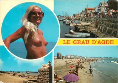 CPSM NU /  NATURISME  "Le Grau d'Agde"