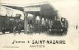 CPA FRANCE 44 "Saint Nazaire, la gare" / TRAIN