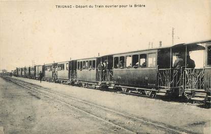 CPA FRANCE 44 "Trignac, la gare" / TRAIN