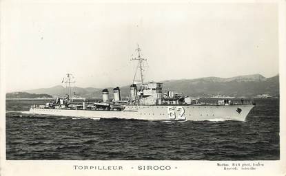 CPA MARINE MILITAIRE / BATEAU "Torpilleur Siroco"