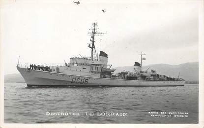 CPA MARINE MILITAIRE / BATEAU "Destroyer Le Lorrain"