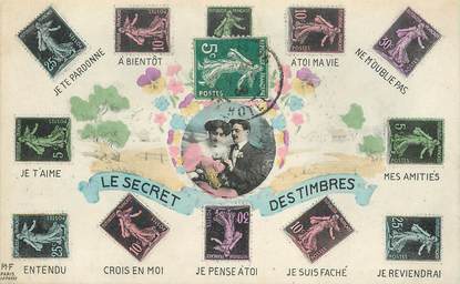 CPA CARTE MAXIMUM Le Secret des timbres