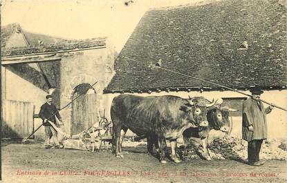 CPA FRANCE 36 "Fougerolles, laboureur"