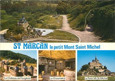 / CPSM FRANCE 35 "Saint Marcan, le petit pont Saint Michel"